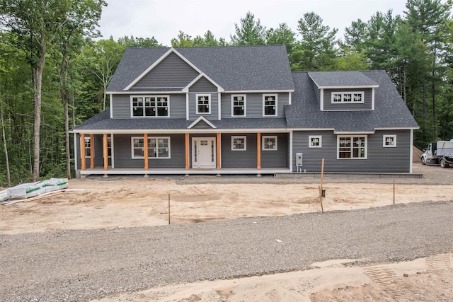 view of front of house featuring covered porch