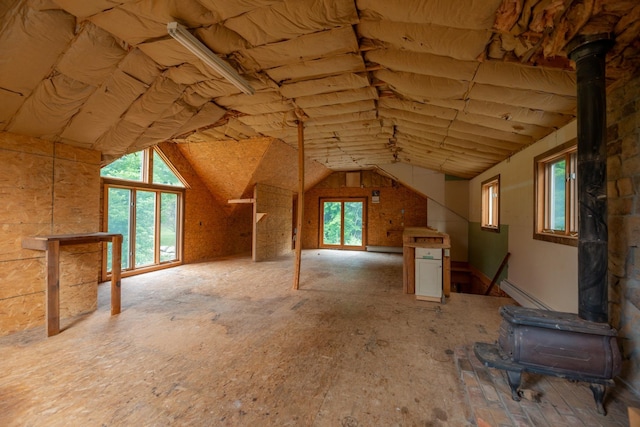 view of attic