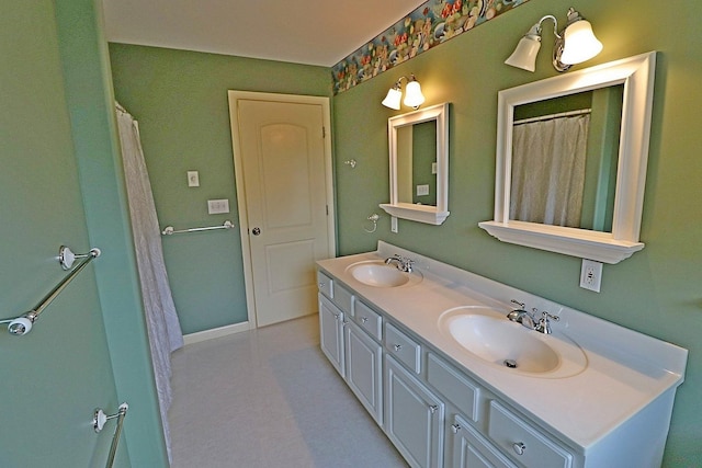 bathroom with vanity