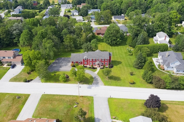 aerial view of residential area