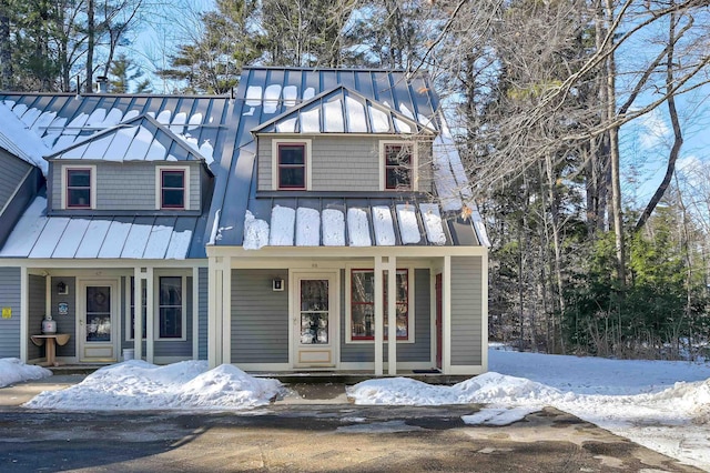 view of front of home with a porch