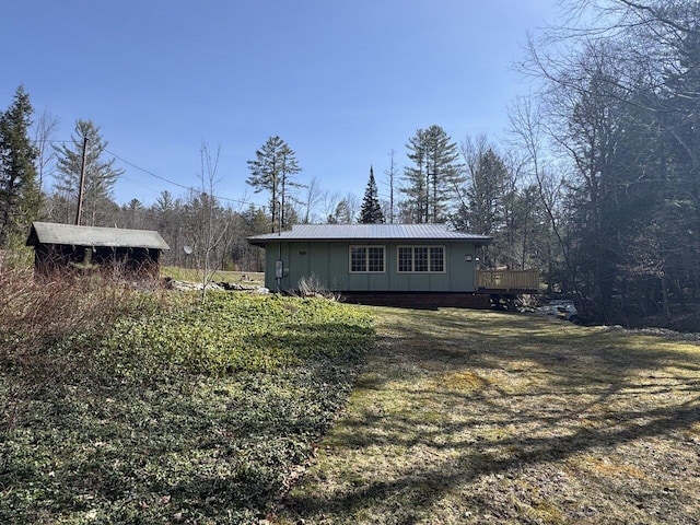 1012 Mountain Rd, Montgomery, VT 05471 - back of property with metal roof