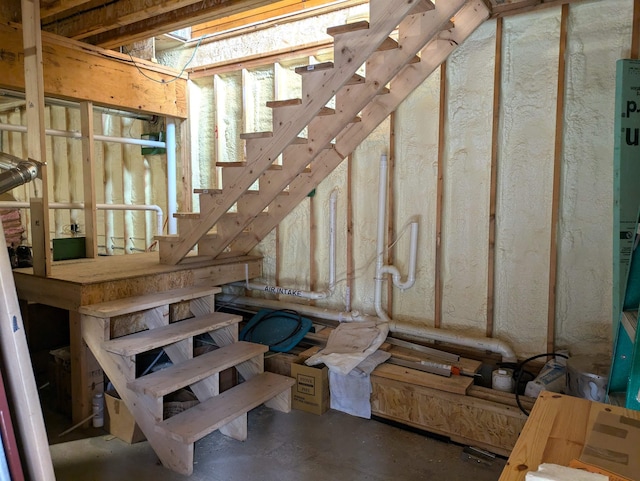 view of stairs