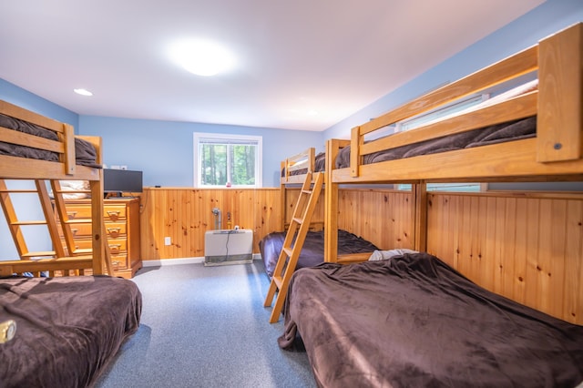 bedroom with carpet floors