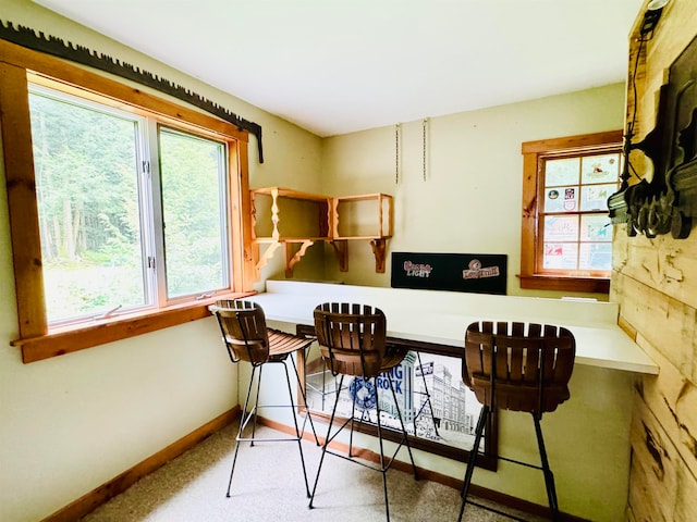 view of dining room