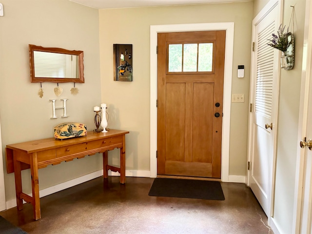 view of foyer entrance