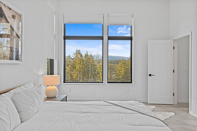 bedroom with baseboards