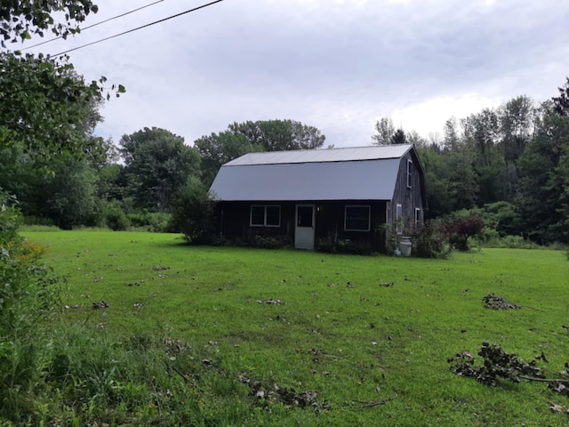 exterior space with a lawn