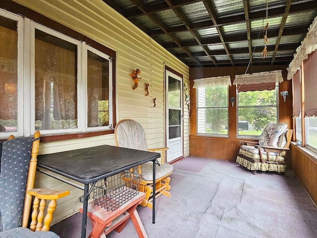 sunroom with a healthy amount of sunlight