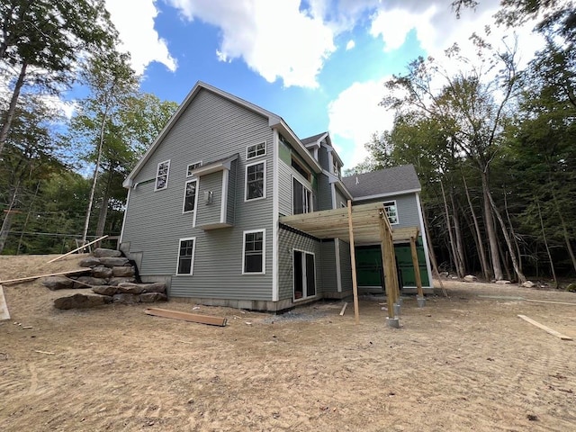 view of rear view of property