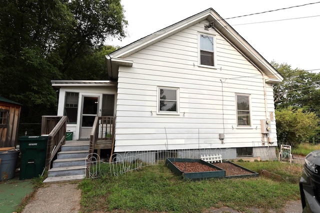 view of rear view of property