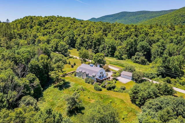 aerial view with a view of trees