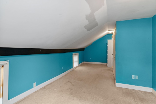 14 School St, Highgate, VT 05459 - bonus room featuring baseboards, carpet floors, and vaulted ceiling