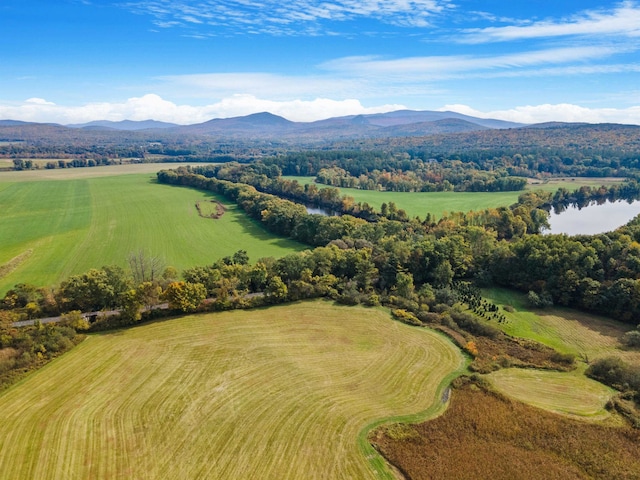 bird's eye view featuring a mountain view