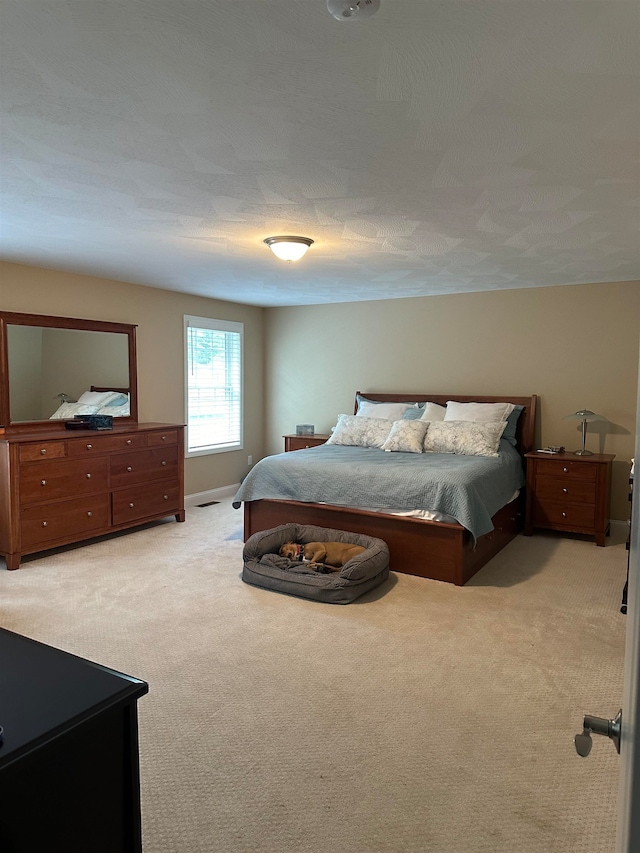 bedroom with carpet floors