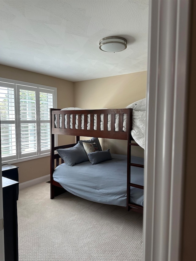 bedroom with carpet