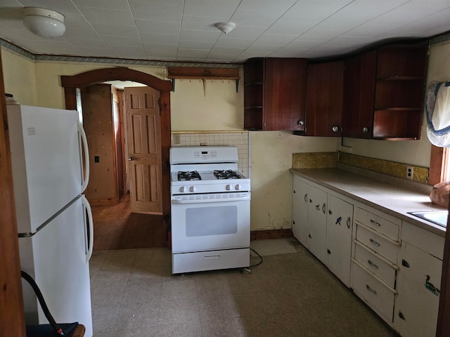 kitchen featuring white appliances