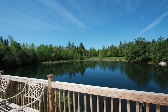 view of water feature