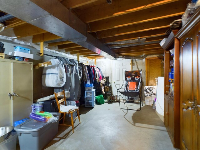 view of basement