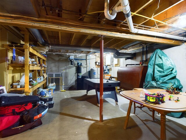 view of basement