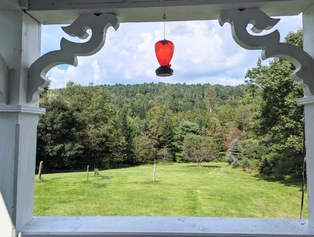 2454 W Barnet Rd, Barnet, VT 05821 - view of grassy yard featuring a forest view