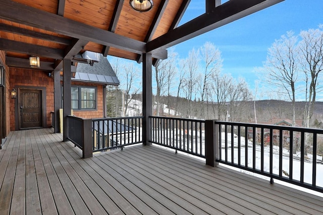 view of wooden terrace