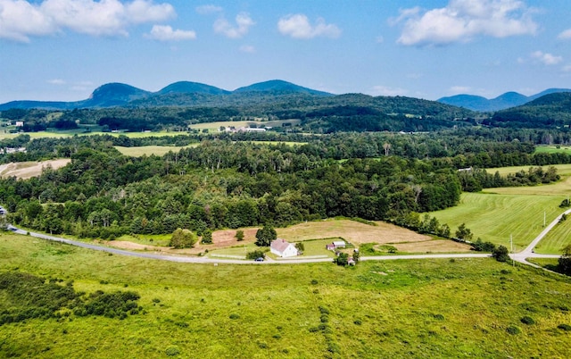 bird's eye view featuring a mountain view