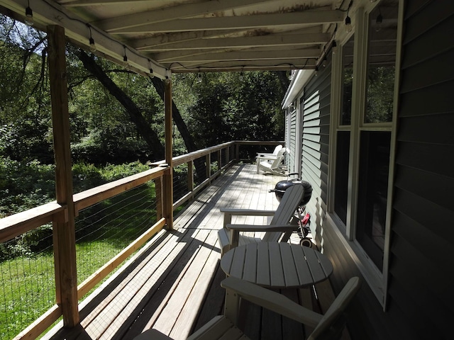 view of deck