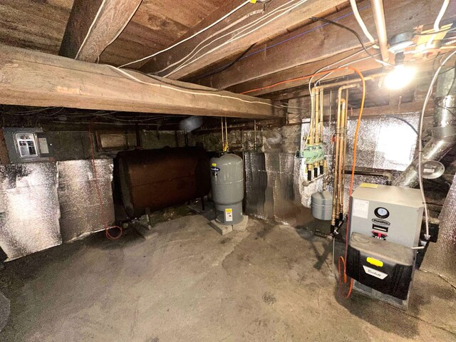 view of basement