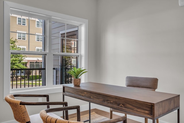 office area with a wealth of natural light