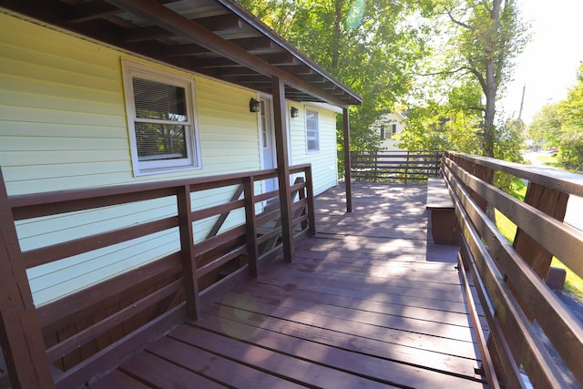 view of wooden terrace