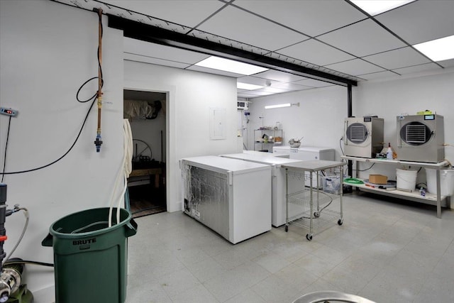 laundry room featuring electric panel