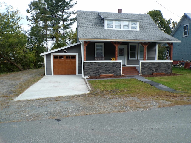 view of front of house featuring covered porch