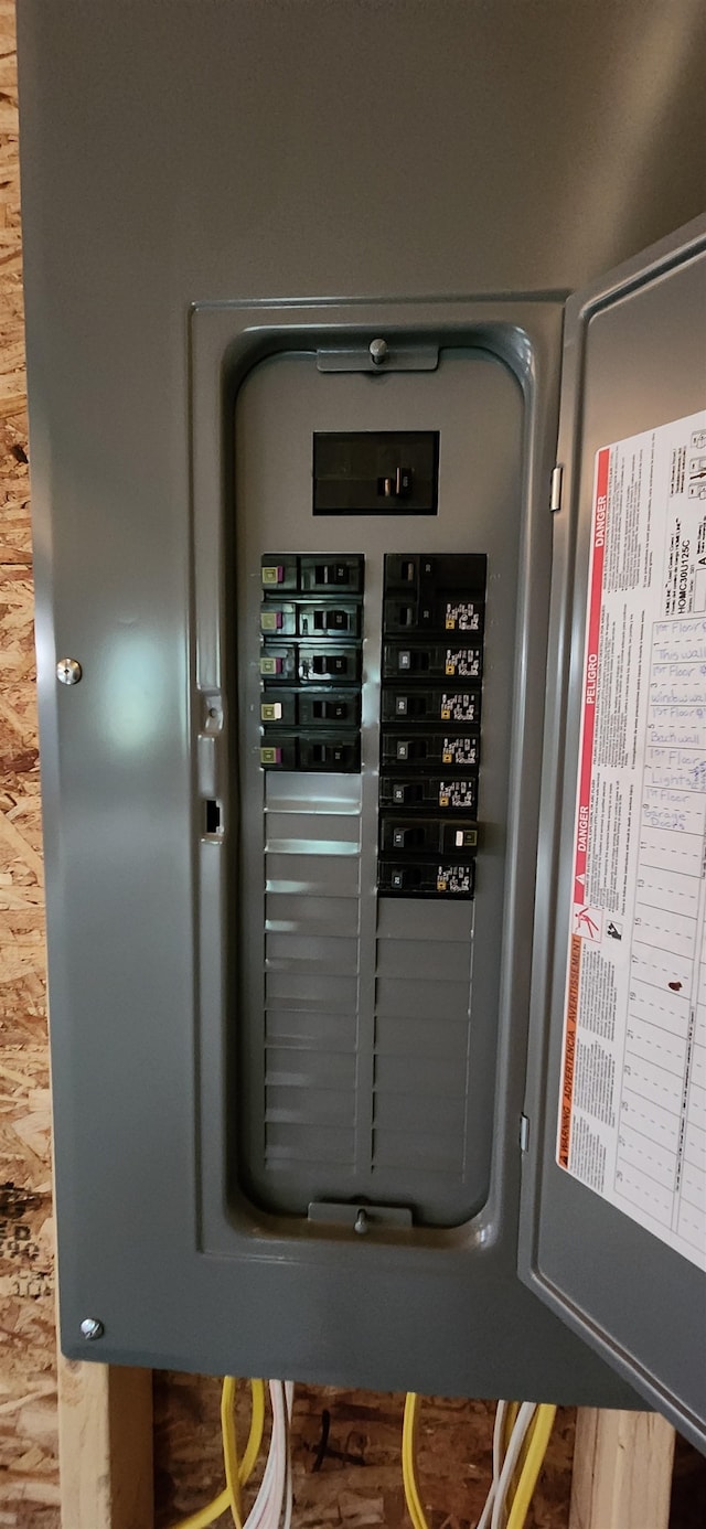 utility room with electric panel