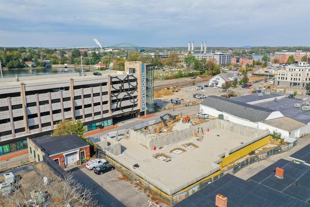 aerial view featuring a city view