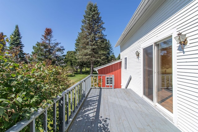 6694 Vt Route 100, Troy, VT 05859 - view of deck