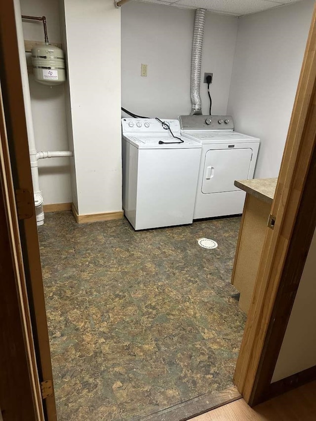 laundry area featuring separate washer and dryer