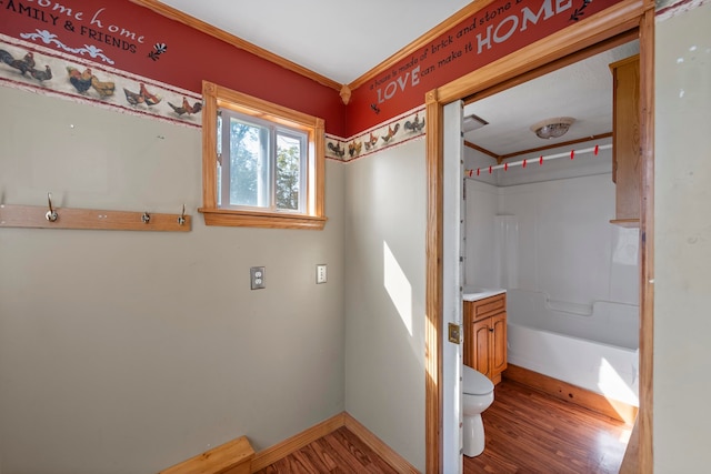 interior space featuring hardwood / wood-style floors