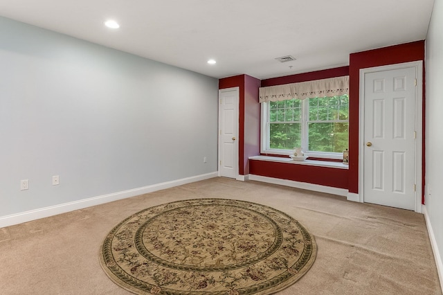 view of carpeted entryway