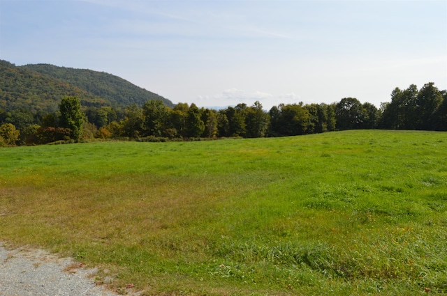 property view of mountains with a rural view