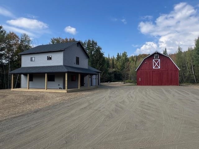 view of horse barn