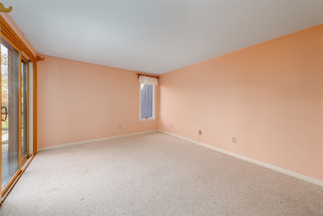 view of carpeted empty room