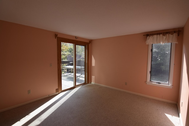 empty room with carpet flooring