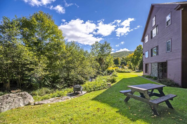 27 Lawrence Hill Rd Unit 5, Weston, VT 05161 - view of grassy yard with a mountain view