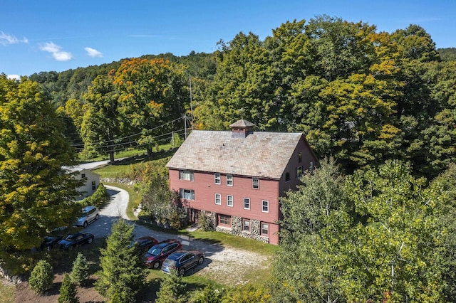 27 Lawrence Hill Rd Unit 5, Weston, VT 05161 - aerial view of property and surrounding area with a forest