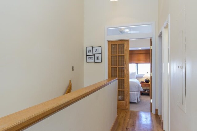 hallway featuring light hardwood / wood-style floors