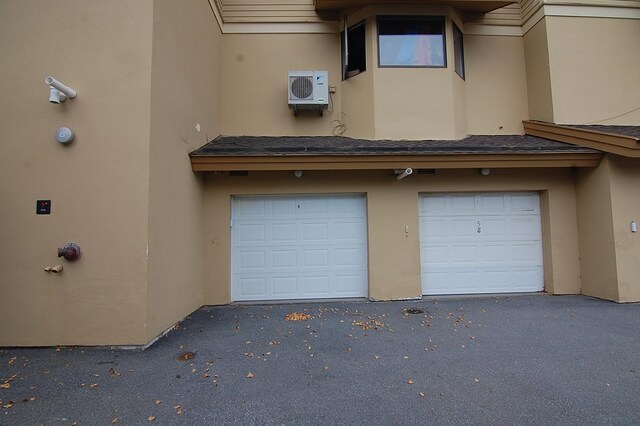 garage with ac unit