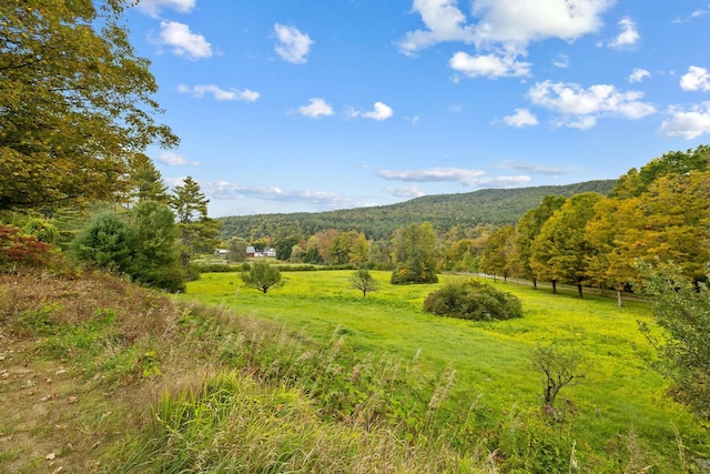 property view of mountains featuring a rural view