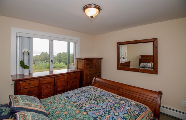 226 Okemo Trailside Ext Unit 47C, Ludlow, VT 05149 - bedroom featuring a baseboard radiator