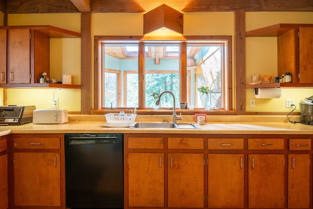 kitchen featuring dishwasher and sink